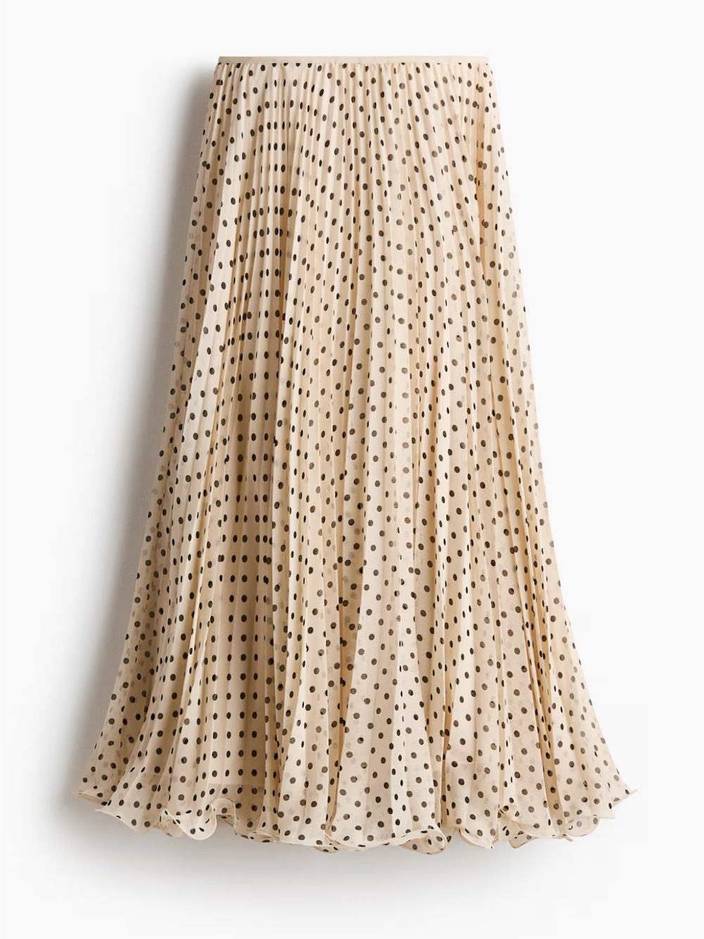 H&M SHEER PLEATED SKIRT